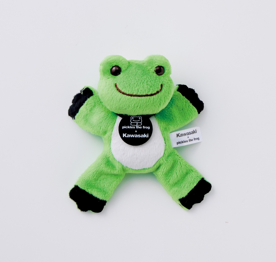 ●カワサキ×かえるのピクルス マグネットマスコット(GRN)¥1,760(税込)/全長約10㎝