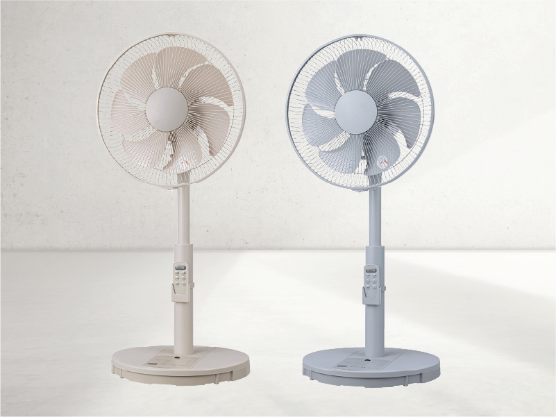 ガードに触れると運転を自動停止する「タッチストップ DCリビング扇風機」